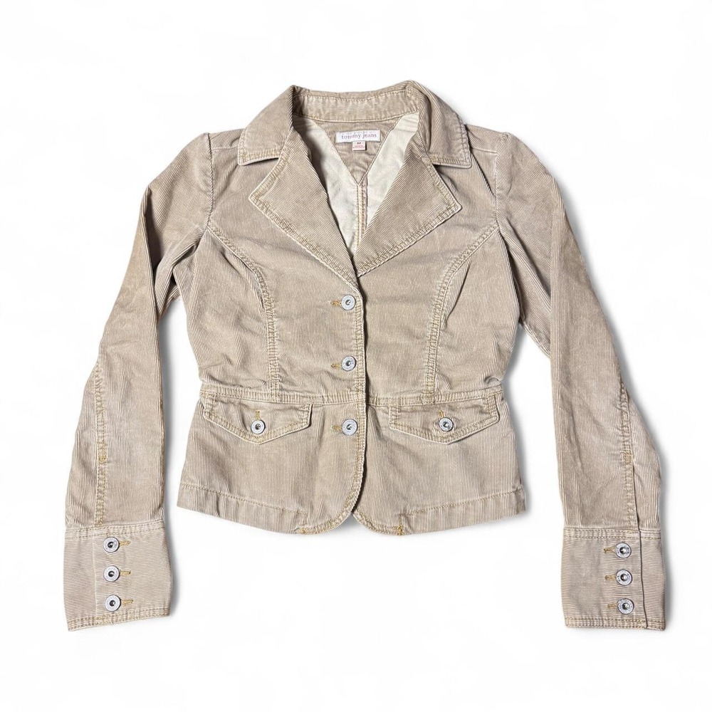 Tommy Hilfiger beige corduroy blazer